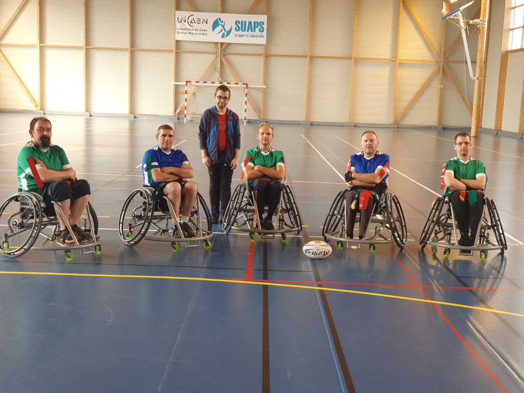 Premier entrainement Rugby XIII Fauteuil