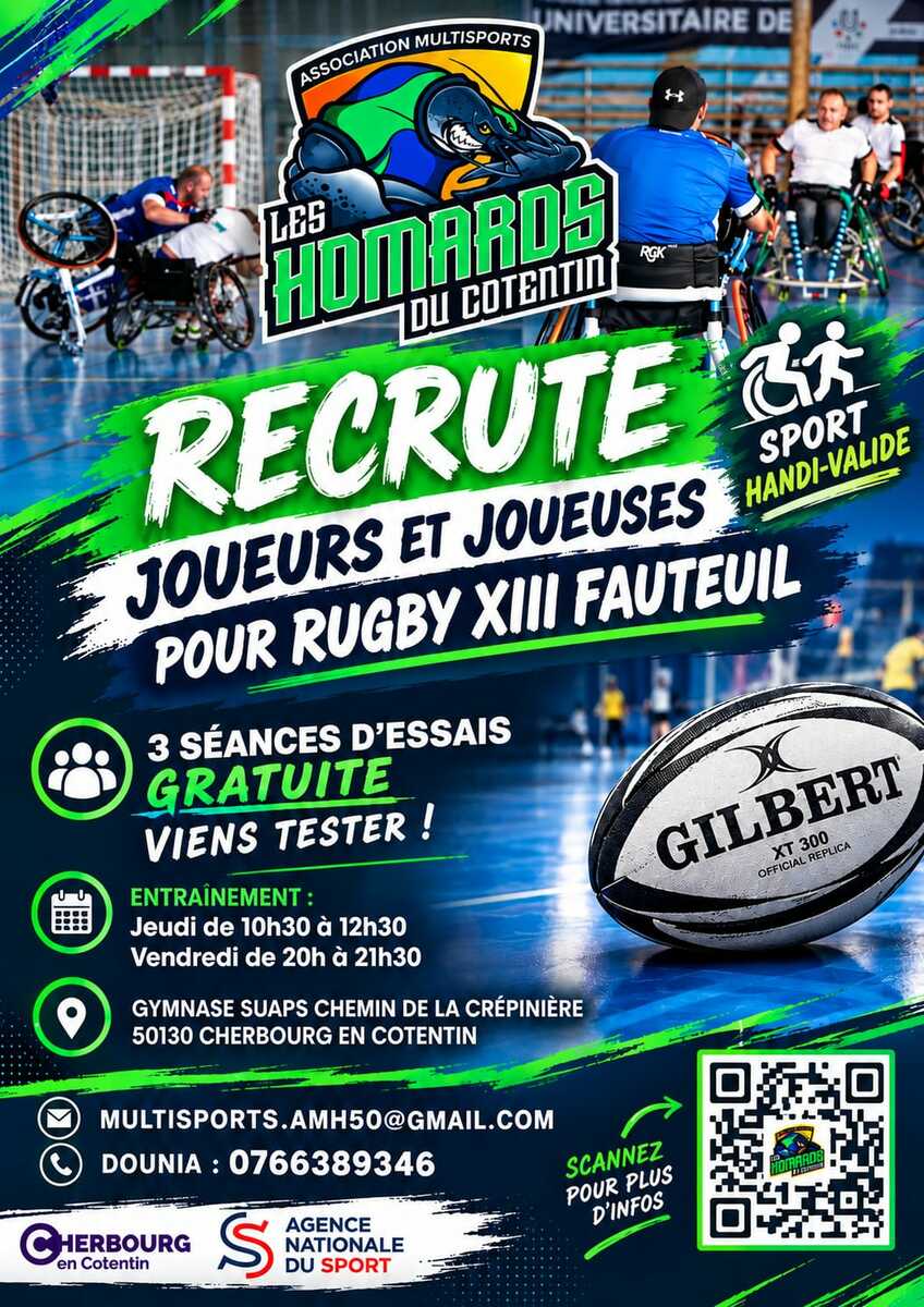 Entraînement Rugby XIII Fauteuil