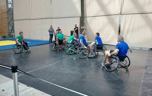 Entraînement de Rugby XIII Fauteuil