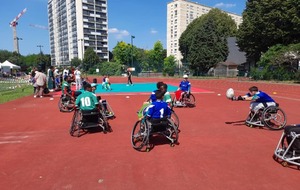 Entrainement de Rugby XIII Fauteuil